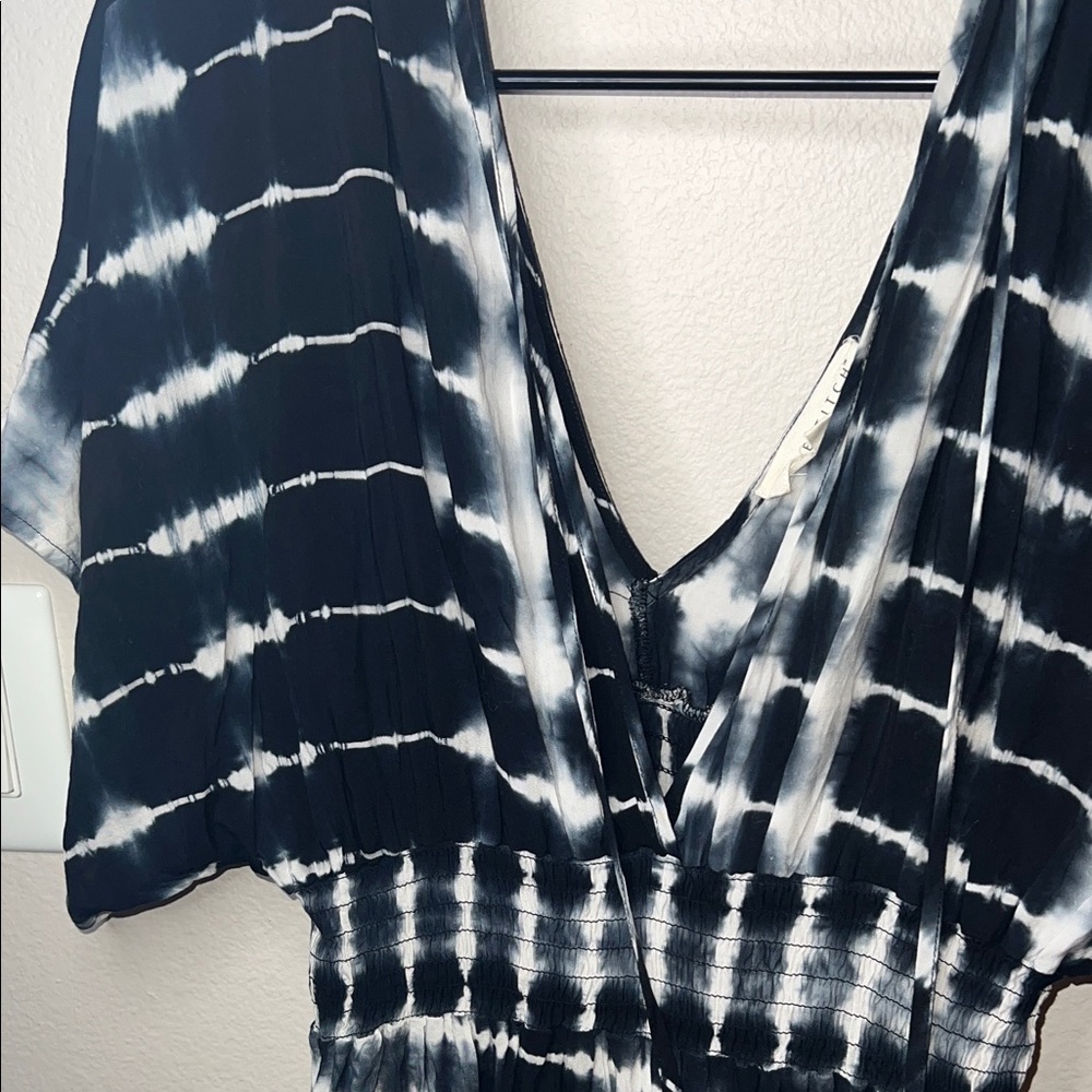 Lovestitch Black Blue and White Maxi Dress - Picture 5 of 6